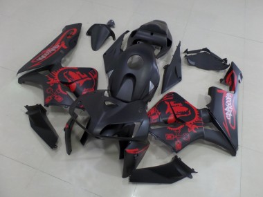 Carenados Moto Honda CBR600RR 2005-2006 - Negro Mate Rojo Mate Gear Baratos