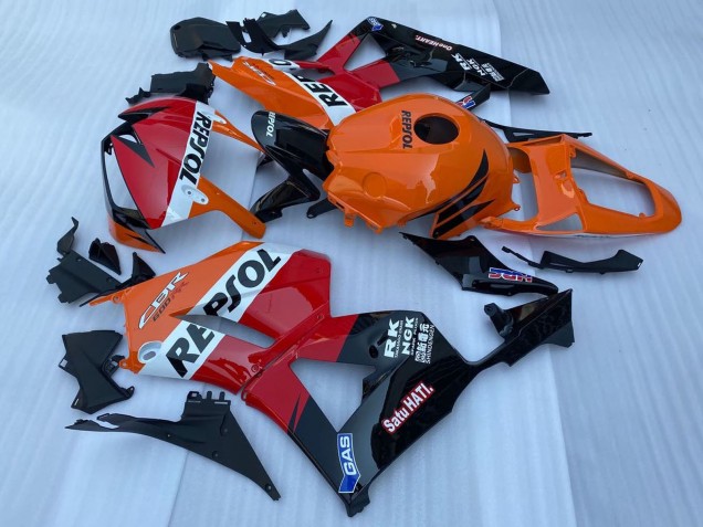 Carenado Moto Honda CBR600RR 2013-2023 - Naranja Blanco Rojo Negro Brillante Repsol Baratos