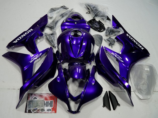Carenado Moto Honda CBR600RR 2007-2008 - Azul Negro Brillante Baratos