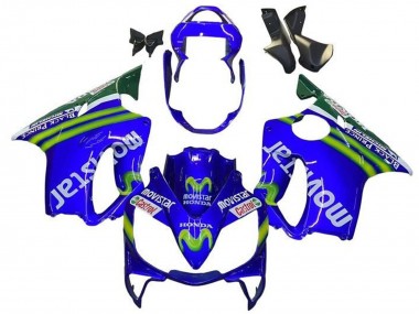 Carenados Moto Honda CBR600 F4i 2001-2003 - Azul Verde Blanco MoviStar Baratos