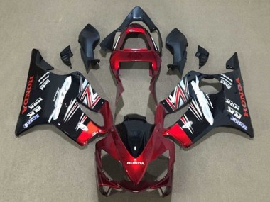 Carenados Moto Honda CBR600 F4i 2001-2003 - Rojo Caramelo Negro Brillante Baratos