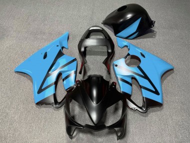 Carenados Moto Honda CBR600 F4i 2001-2003 - Azul Claro Negro Mate Baratos