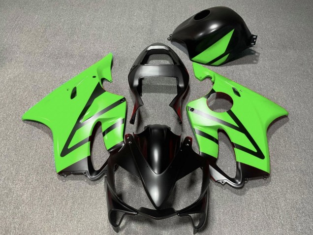 Carenados Moto Honda CBR600 F4i 2001-2003 - Verde Negro Mate Baratos