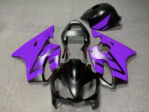 Carenados Moto Honda CBR600 F4i 2001-2003 - Púrpura Negro Mate Baratos