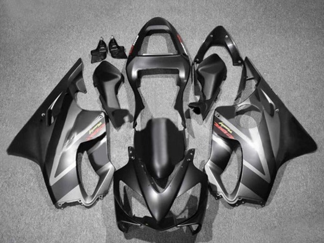 Carenados Moto Honda CBR600 F4i 2001-2003 - Negro Mate Gris Baratos