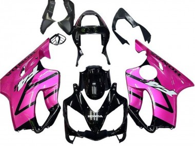 Carenado Moto Honda CBR600 F4i 2001-2003 - Rosa Negro Brillante Raya Baratos