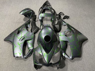 Carenados Moto Honda CBR600 F4i 2001-2003 - Plata Verde Iluminación Baratos