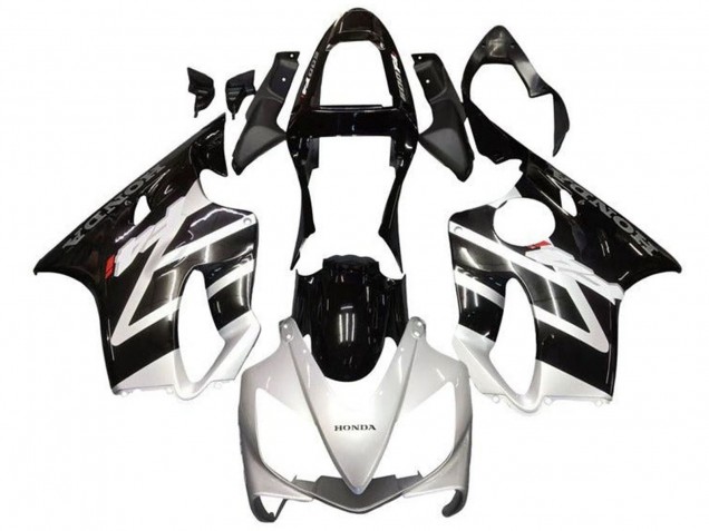 Carenados Moto Honda CBR600 F4i 2001-2003 - Plata Negro Brillante Baratos