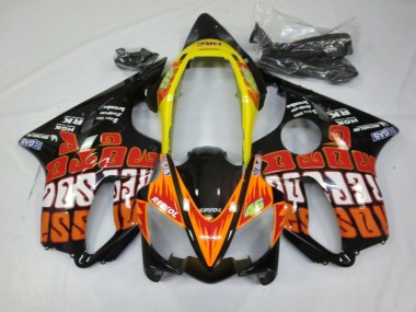 Carenados Moto Honda CBR600 F4i 2004-2007 - Amarillo Naranja Negro Brillante Rossi Baratos