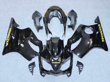 Carenados Moto Honda CBR600 F4i 2004-2007 - Negro Brillante Oro Calcomanías Baratos