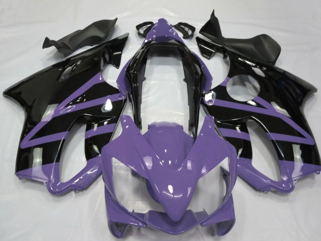 Carenados Moto Honda CBR600 F4i 2004-2007 - Púrpura Claro Negro Brillante Baratos