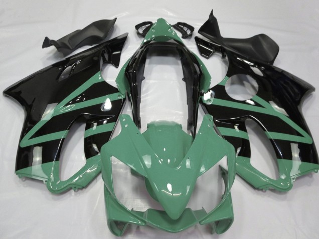 Carenados Moto Honda CBR600 F4i 2004-2007 - Moss Verde Negro Brillante Baratos