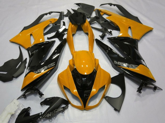 Carenados Moto Kawasaki ZX6R 2007-2008 - Naranja Negro Baratos