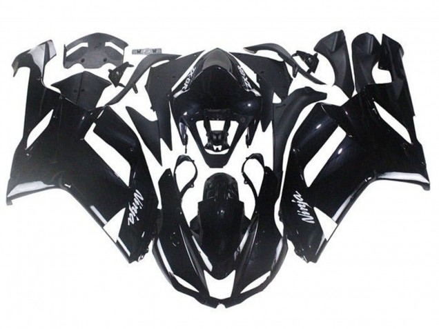 Carenados Moto ABS Kawasaki ZX6R 2007-2008 - Negro Brillante Baratos
