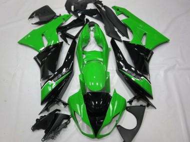 Carenados Moto Kawasaki ZX6R 2009-2012 - Verde Negro Brillante Blanco Baratos