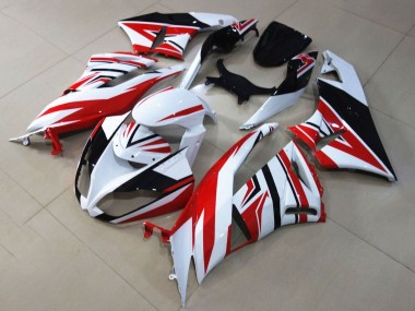 Carenados Moto Kawasaki ZX6R 2009-2012 - Blanco Rojo Negro Baratos