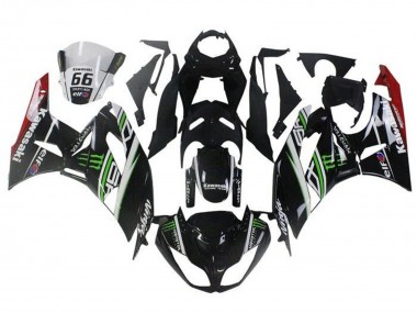 Carenados Moto Kawasaki ZX6R 2009-2012 - Negro Brillante Blanco Verde Rojo Elf Monstruo Baratos