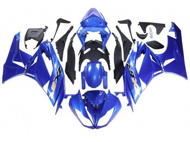 Carenados Moto Kawasaki ZX6R 2009-2012 - Azul Negro Oro Baratos