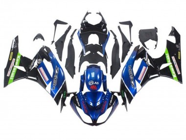 Carenados Moto Kawasaki ZX6R 2009-2012 - Azul Negro Brillante Rojo Verde Baratos