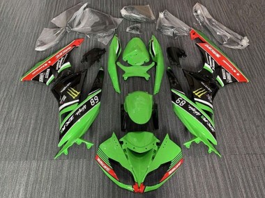 Carenados Moto Kawasaki ZX6R 2009-2012 - Verde Negro Brillante Rojo Amarillo Monstruo Motocard Baratos
