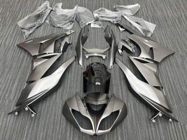 Carenados Moto Kawasaki ZX6R 2009-2012 - Plata Mate Negro Baratos