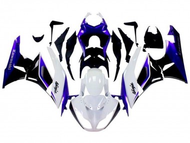 Carenados Moto Kawasaki ZX6R 2009-2012 - Azul Blanco Negro Baratos
