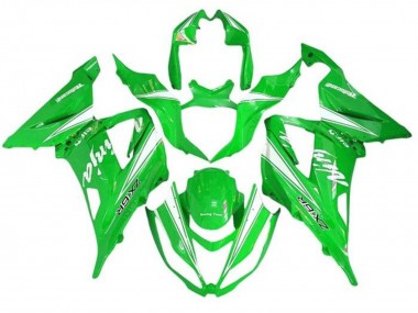 Carenados Moto Kawasaki ZX6R 2013-2018 - Verde Blanco Baratos