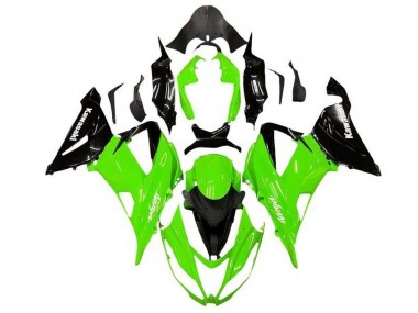 Kits Carenado Moto Kawasaki ZX6R 2013-2018 - Verde Negro Brillante Baratos