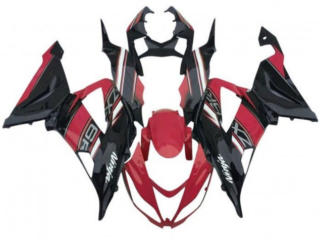 Carenados Moto Kawasaki ZX6R 2013-2018 - Rojo Negro Blanco Baratos