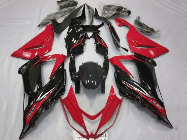 Carenados Moto Kawasaki ZX6R 2013-2018 - Rojo Negro Brillante Baratos