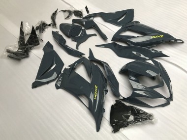 Carenados Moto Kawasaki ZX6R 2013-2018 - Gris Oscuro Amarillo Baratos