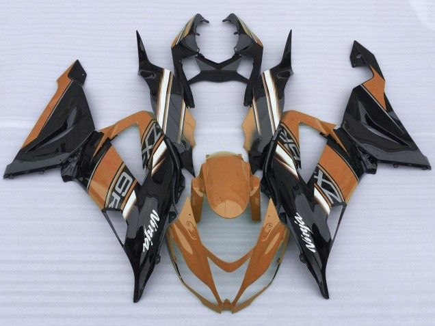 Carenados Moto Kawasaki ZX6R 2013-2018 - Naranja Negro Blanco Baratos