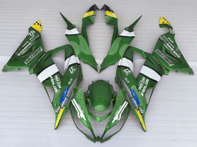 Carenados Moto Kawasaki ZX6R 2013-2018 - Verde Amarillo Azul Blanco Baratos