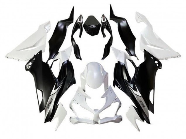 Carenados Moto Kawasaki ZX6R 2019-2022 - Blanco Negro Mate Baratos