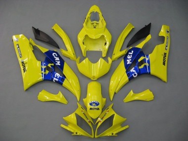 Carenados Moto Yamaha YZF R6 2006-2007 - Amarillo Azul Motul Michelin Camello Baratos