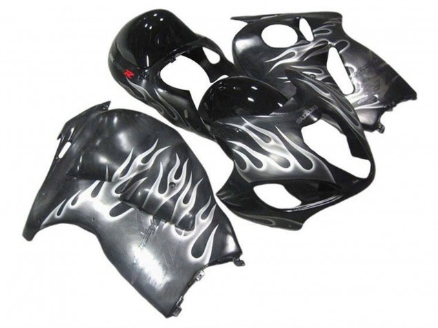 Carenados Moto Suzuki GSXR1000 1996-2007 - Gris Negro Blanco Llama Baratos