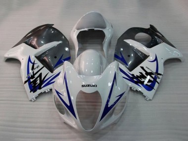 Carenados Moto Suzuki GSXR 1300 Hayabusa 2008-2020 - Blanco Azul Gris Baratos