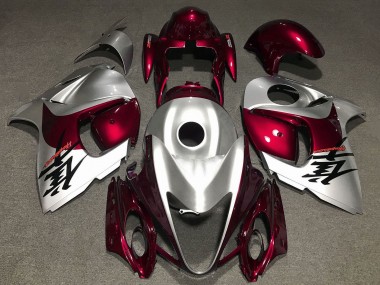 Carenados Moto Suzuki GSXR 1300 Hayabusa 2008-2020 - Plata Rojo Oscuro Baratos