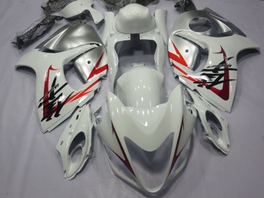 Carenados Moto Suzuki GSXR 1300 Hayabusa 2008-2020 - Blanco Rojo Plata Baratos