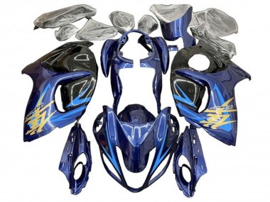 Carenados Moto Suzuki GSXR 1300 Hayabusa 2008-2020 - Azul Negro Azul Claro Oro Baratos