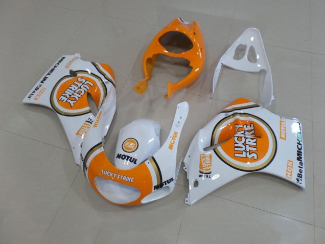Carenados Moto Suzuki RGV250 VJ22 1991-1996 - Blanco Naranja Lucky Strike Motul Baratos