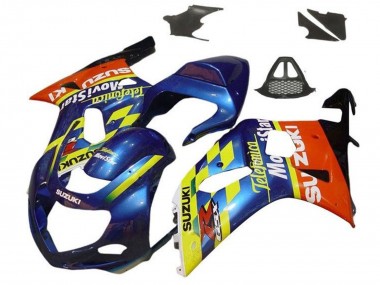 Carenados Moto Suzuki GSXR1000 2000-2002 - Azul Amarillo Rojo Telefumica Motul Baratos