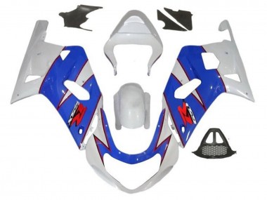 Carenados Moto Suzuki GSXR1000 2000-2002 - Blanco Azul Rojo Pinstripe Baratos