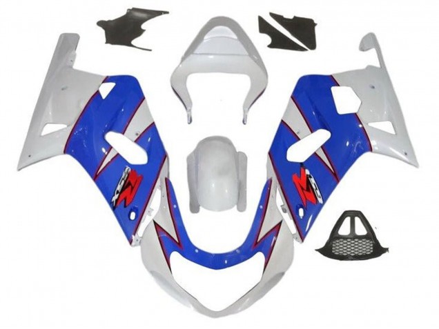 Carenados Moto Suzuki GSXR1000 2000-2002 - Blanco Azul Rojo Pinstripe Baratos