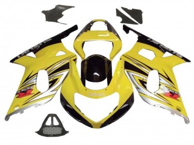 Carenados Moto Suzuki GSXR1000 2000-2002 - Amarillo Plata Negro Brillante Baratos