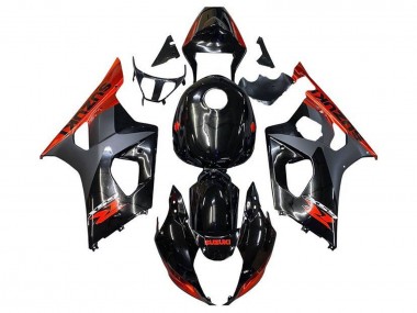 Carenados Moto Suzuki GSXR 1000 2003-2004 - Negro Brillante Negro Mate Naranja Baratos