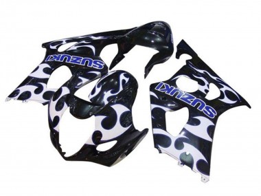 Carenados Moto Suzuki GSXR 1000 2003-2004 - Negro Blanco Azul Tribal Baratos