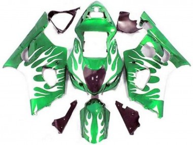 Carenados Moto Suzuki GSXR 1000 2003-2004 - Verde Blanco Llama Baratos