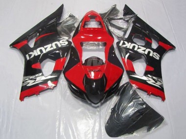 Carenados Moto Suzuki GSXR 1000 2003-2004 - Rojo Negro Plata Baratos