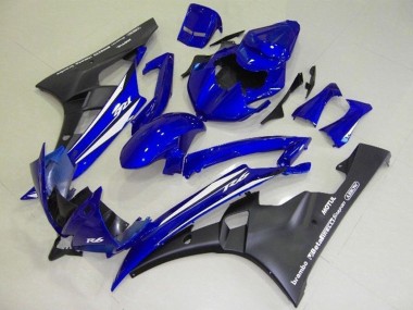 Carenados Moto Yamaha YZF R6 2006-2007 - Azul Blanco Negro Mate Motul Baratos